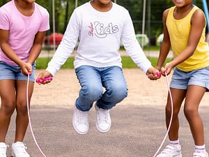 Toddler girl child wearing a white long sleeve t shirt with a graphic design.